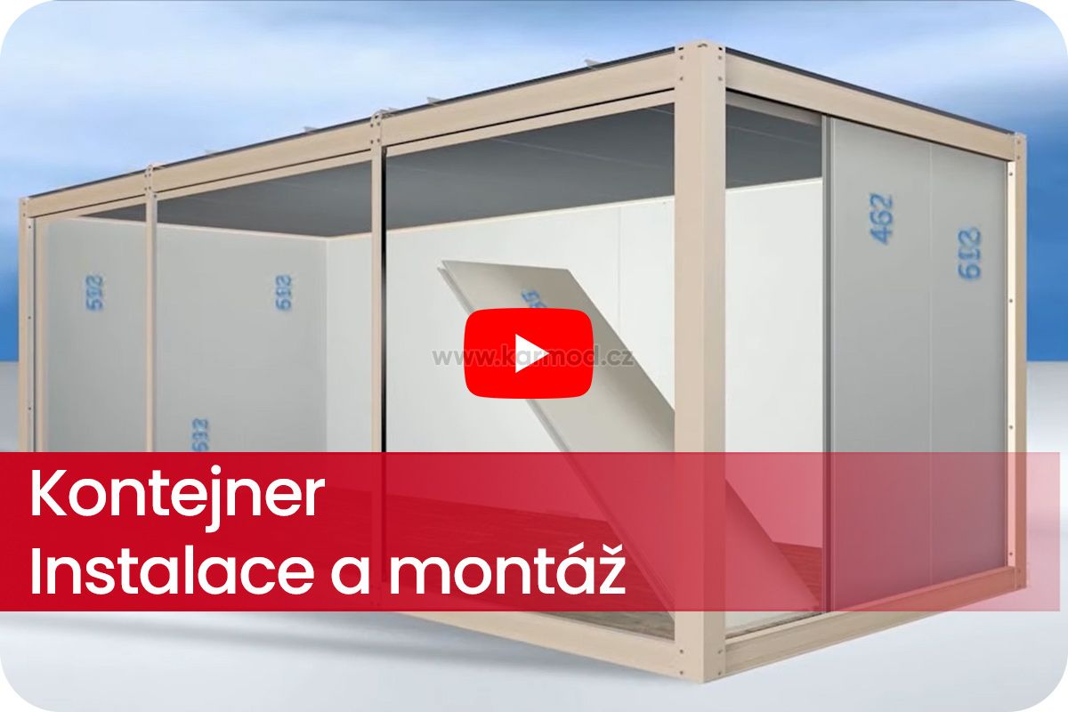 instalace kontejneru – obchodní buňka
