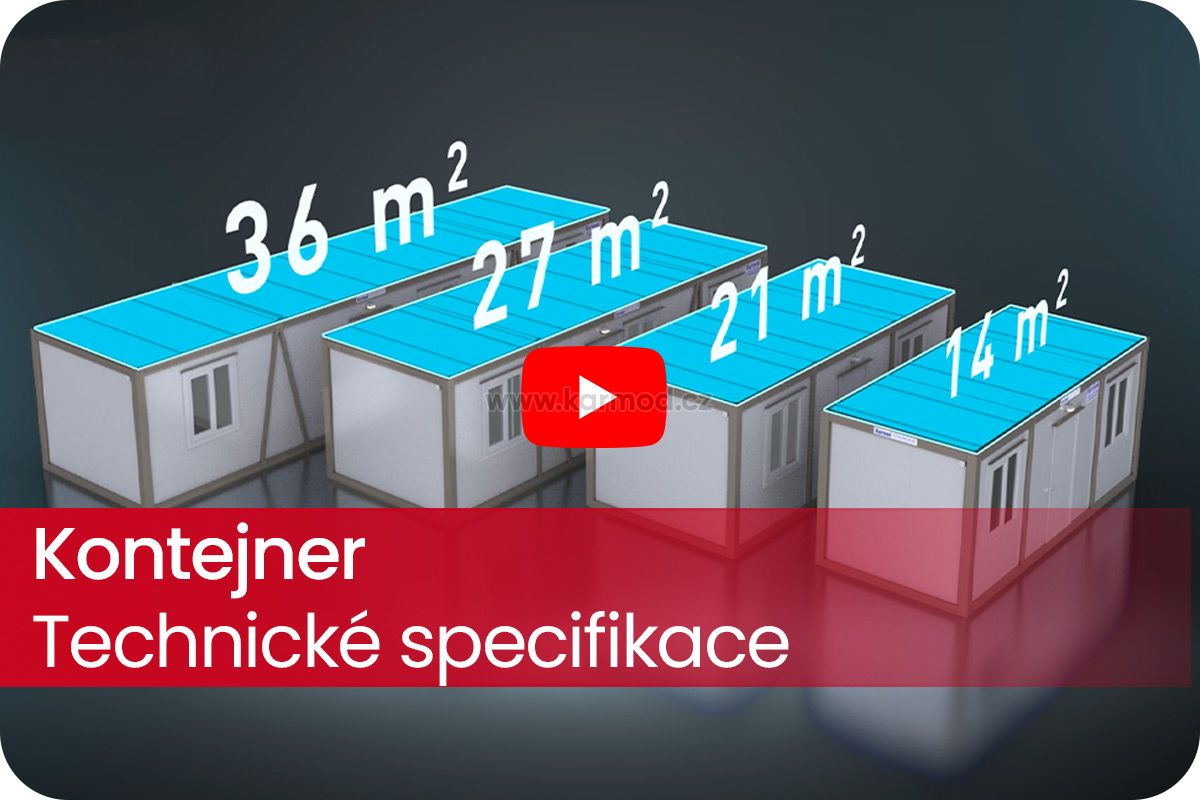 technické specifikace obchodního kontejneru