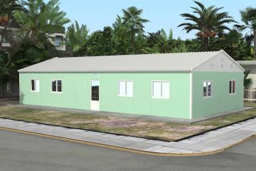 117 m² Modulární prefabrikovaná škola